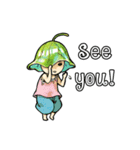 Happy 3 Leafs (Eng)（個別スタンプ：20）