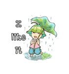 Happy 3 Leafs (Eng)（個別スタンプ：22）
