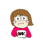 wear glasses girl（個別スタンプ：5）