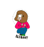wear glasses girl（個別スタンプ：26）