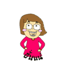 wear glasses girl（個別スタンプ：40）