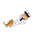 SAILOR AND HIS CAT（個別スタンプ：38）