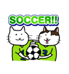 ねこ＆サッカー＆釣り好きさんへ（個別スタンプ：5）