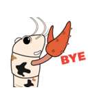 Funny Crayfish (english version)（個別スタンプ：4）