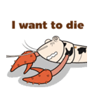 Funny Crayfish (english version)（個別スタンプ：6）