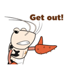 Funny Crayfish (english version)（個別スタンプ：8）