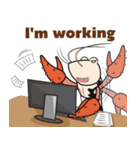 Funny Crayfish (english version)（個別スタンプ：10）