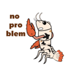 Funny Crayfish (english version)（個別スタンプ：11）