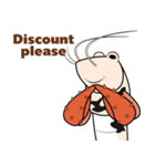 Funny Crayfish (english version)（個別スタンプ：17）