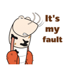 Funny Crayfish (english version)（個別スタンプ：24）