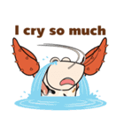 Funny Crayfish (english version)（個別スタンプ：28）