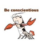 Funny Crayfish (english version)（個別スタンプ：39）