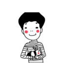 interesting cute boy（個別スタンプ：30）