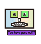 Box Box Man(For English)（個別スタンプ：4）