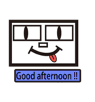 Box Box Man(For English)（個別スタンプ：7）