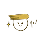 シンプルゆるかお（個別スタンプ：4）