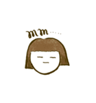 シンプルゆるかお（個別スタンプ：35）
