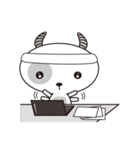 Little White Cattle - life note 1（個別スタンプ：22）
