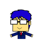 Square face kung（個別スタンプ：1）