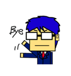 Square face kung（個別スタンプ：4）