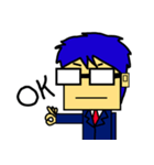 Square face kung（個別スタンプ：5）