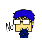 Square face kung（個別スタンプ：9）