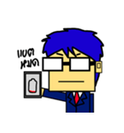 Square face kung（個別スタンプ：16）