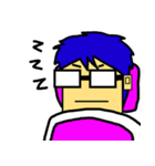 Square face kung（個別スタンプ：19）