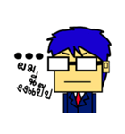 Square face kung（個別スタンプ：21）
