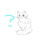 白猫の日常(長毛猫)（個別スタンプ：2）