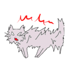 白猫の日常(長毛猫)（個別スタンプ：6）