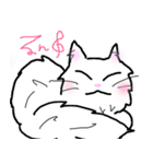 白猫の日常(長毛猫)（個別スタンプ：22）
