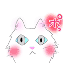 白猫の日常(長毛猫)（個別スタンプ：33）