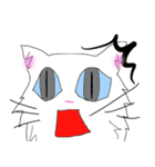 白猫の日常(長毛猫)（個別スタンプ：36）