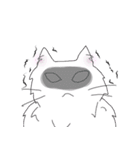 白猫の日常(長毛猫)（個別スタンプ：40）