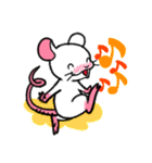 しろねずみな毎日。（個別スタンプ：12）
