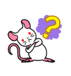 しろねずみな毎日。（個別スタンプ：20）