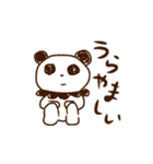 切ないパンダと励ます犬（個別スタンプ：28）