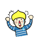 Two brother＆yellow pet（個別スタンプ：4）