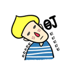 Two brother＆yellow pet（個別スタンプ：5）