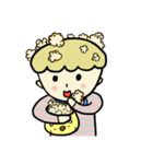 Two brother＆yellow pet（個別スタンプ：19）