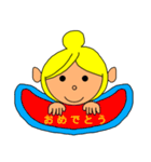 たまねぎヘアーの女の子（個別スタンプ：3）
