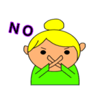 たまねぎヘアーの女の子（個別スタンプ：7）