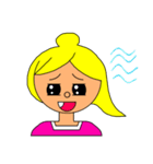 たまねぎヘアーの女の子（個別スタンプ：18）