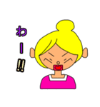 たまねぎヘアーの女の子（個別スタンプ：22）