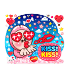 OMPINK : Kiss Kiss（個別スタンプ：34）
