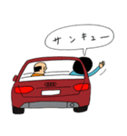 Audi × アフロとハゲ（個別スタンプ：2）