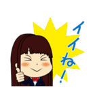 日常＆学校生活で使える制服スタンプ（個別スタンプ：4）