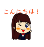 日常＆学校生活で使える制服スタンプ（個別スタンプ：14）