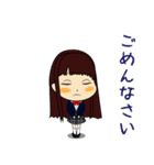 日常＆学校生活で使える制服スタンプ（個別スタンプ：28）